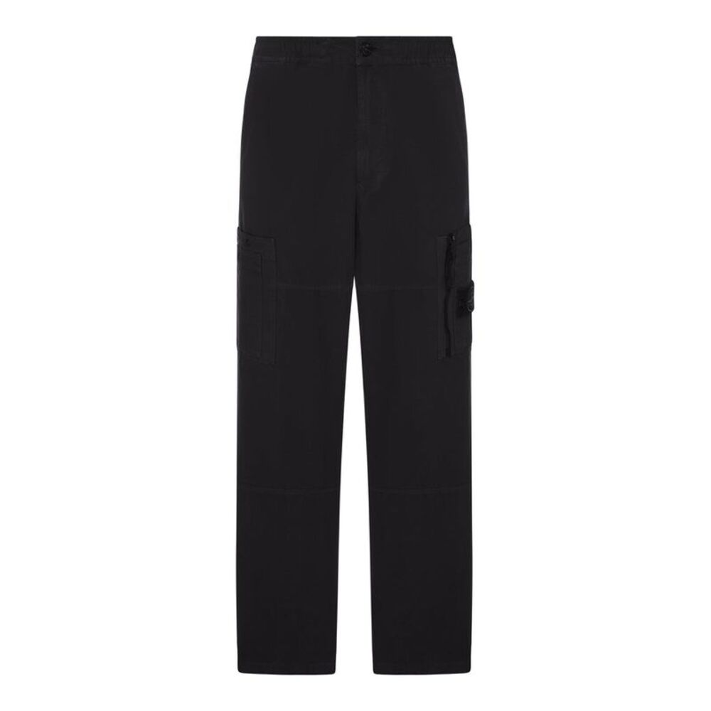 Stone Island Men Cotton Ripstop Cargo Trousers